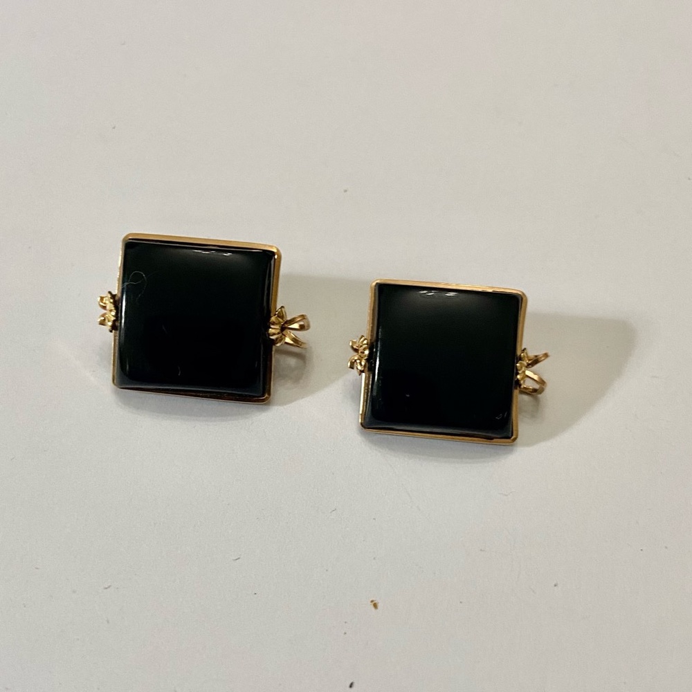 Vintage,  Gold and Black Thermoset Parure Set- Necklace, Bracelet and Earrings - Picture 11 of 15